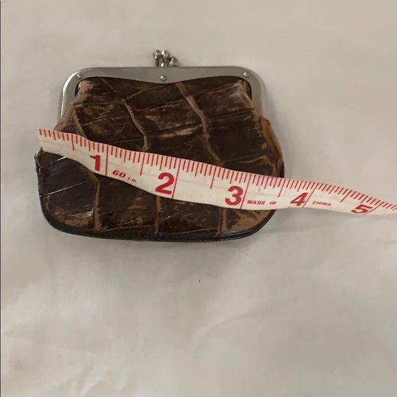 Vintage brown leather purse - Picture 6 of 7